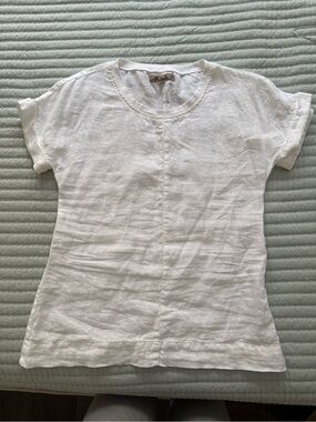 Flax linen white tunic